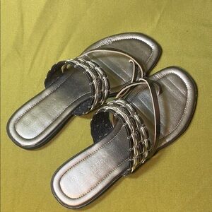 Agape Silver Summer Sandals